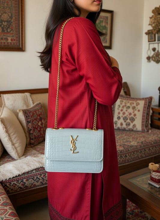 Ivory Chain Purse(grey)