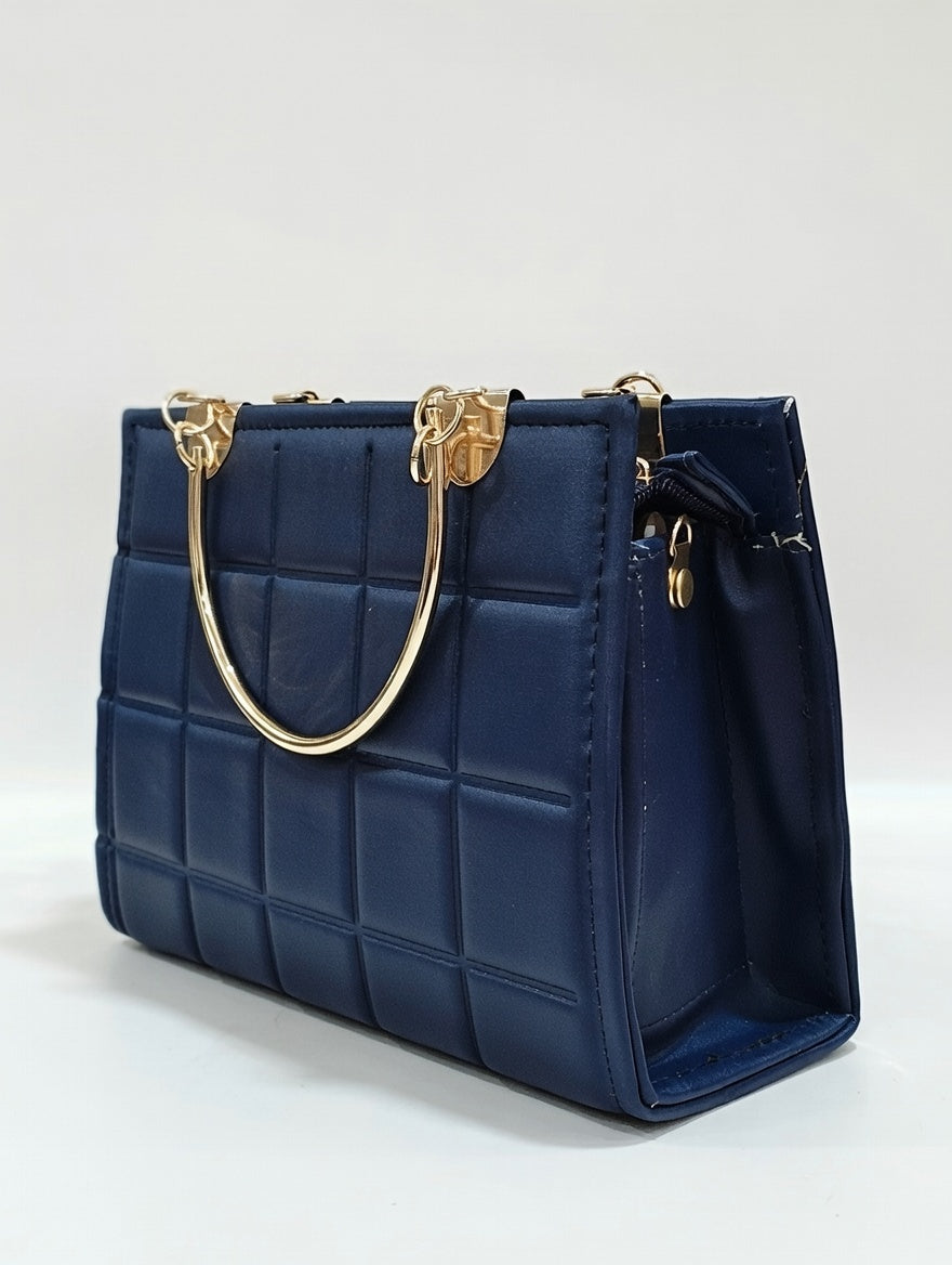 Elite Square Texture Bag(Blue)