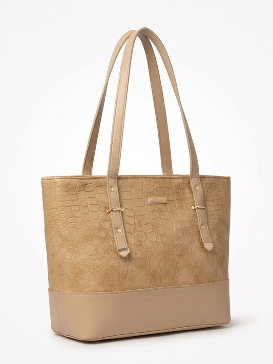 Croc Luxe Shoulder Tote