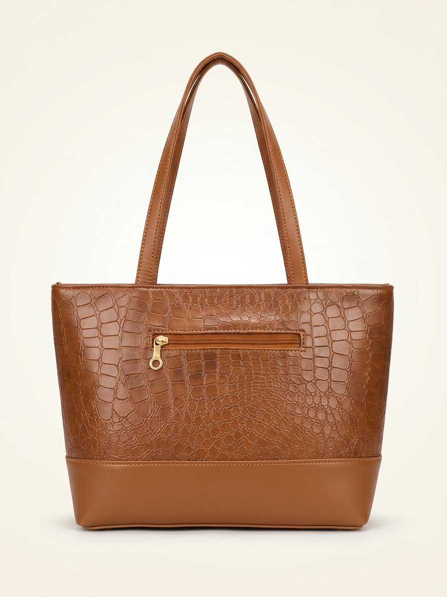Croc Luxe Shoulder Tote