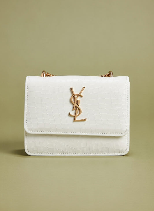 Ivory Chain Purse(white)