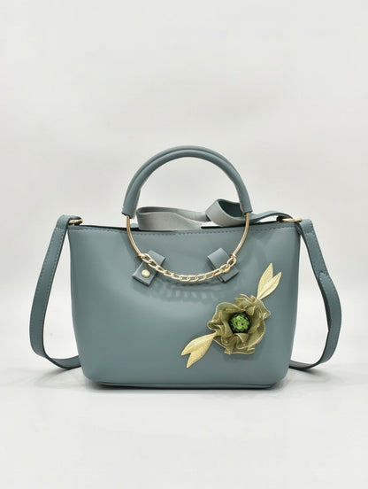 Floral Grace Bag Green