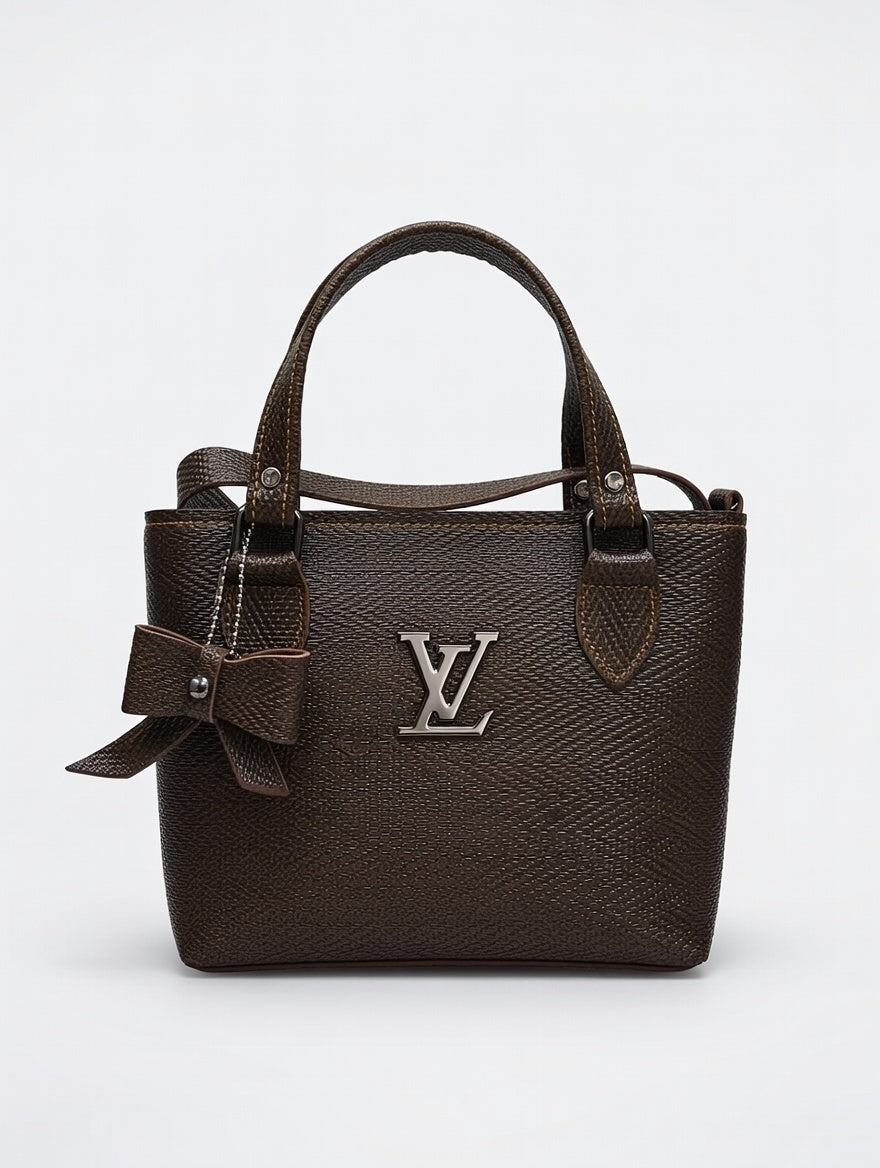 Bow Charm Dark Brown