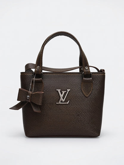 Bow Charm Dark Brown