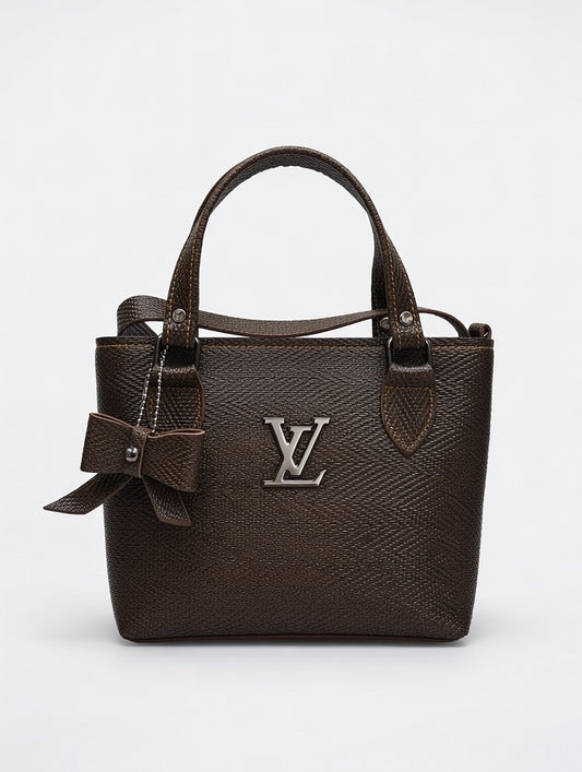 Bow Charm Dark Brown