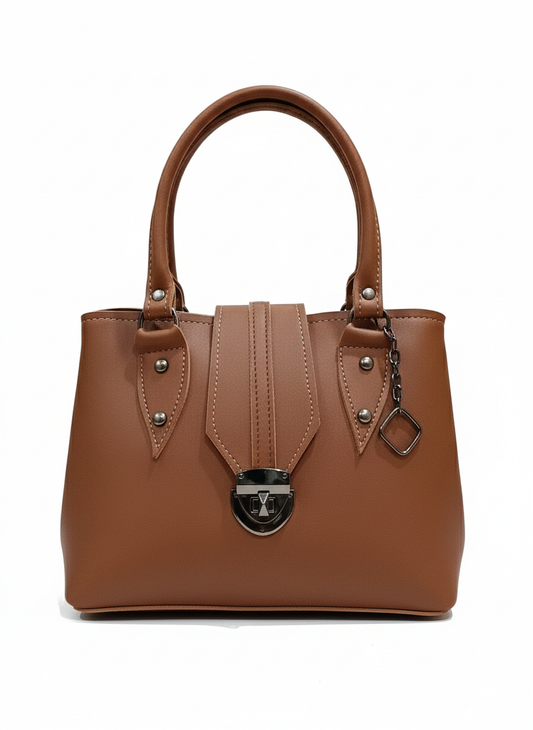 Top Handle Bag (Brown)