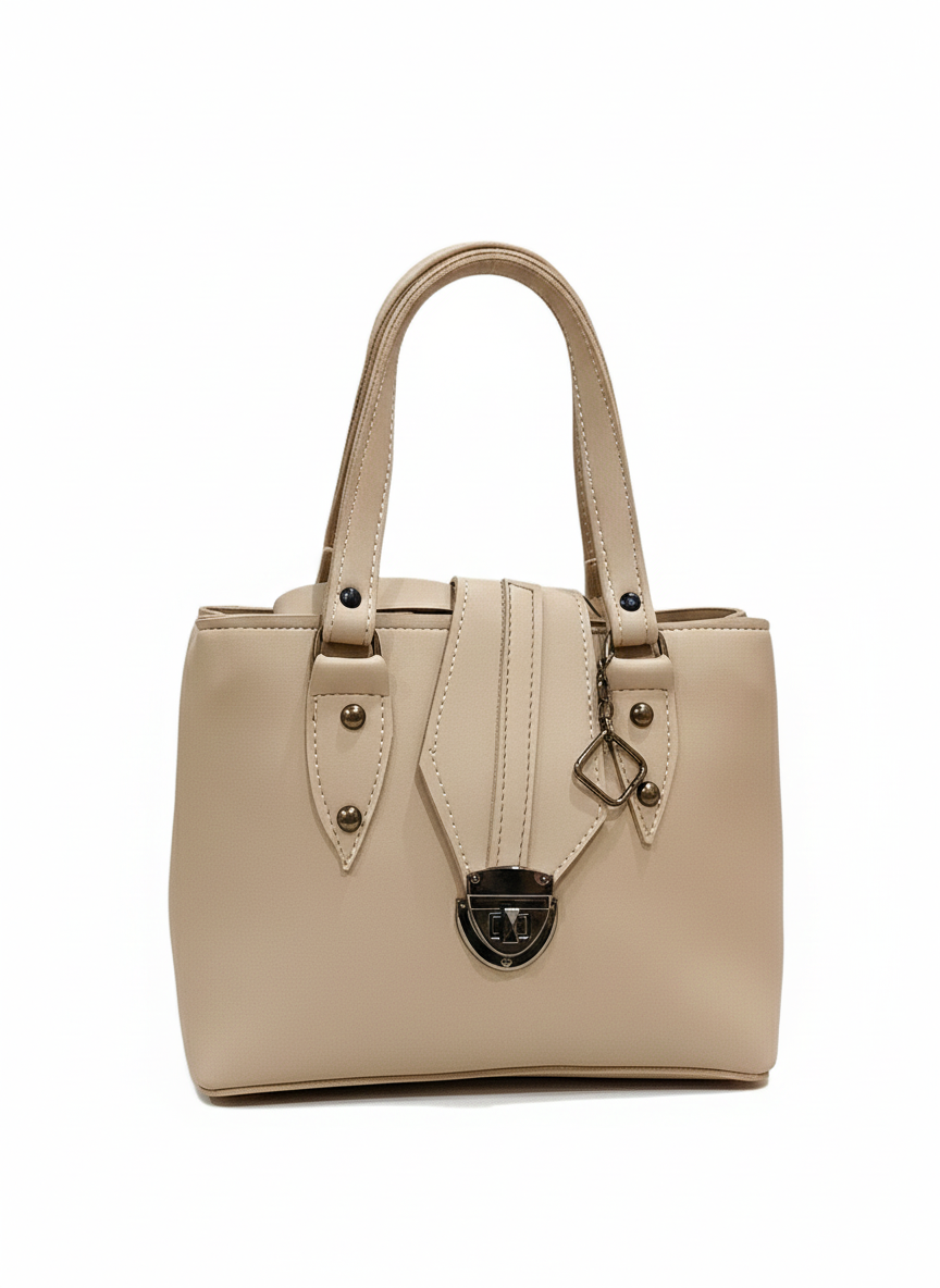Top Handle Bag (Beige)