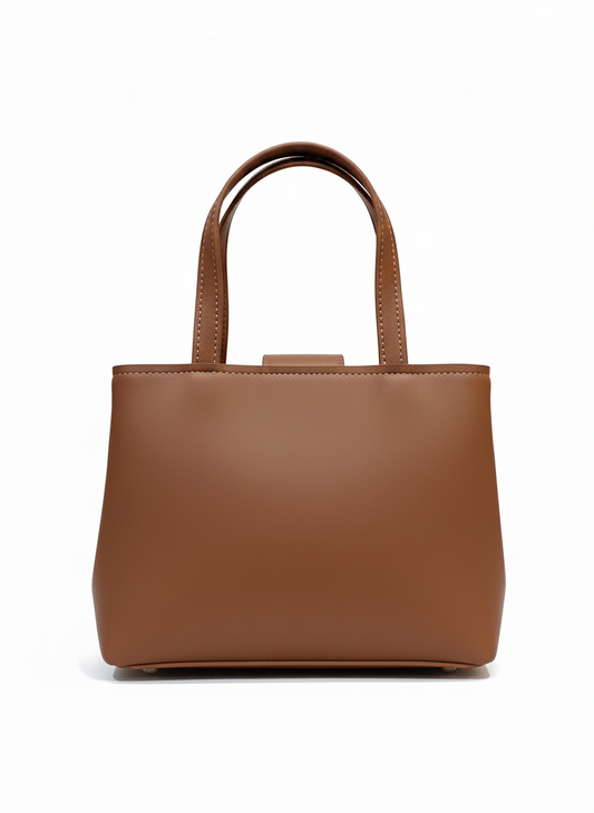 Top Handle Bag (Brown)