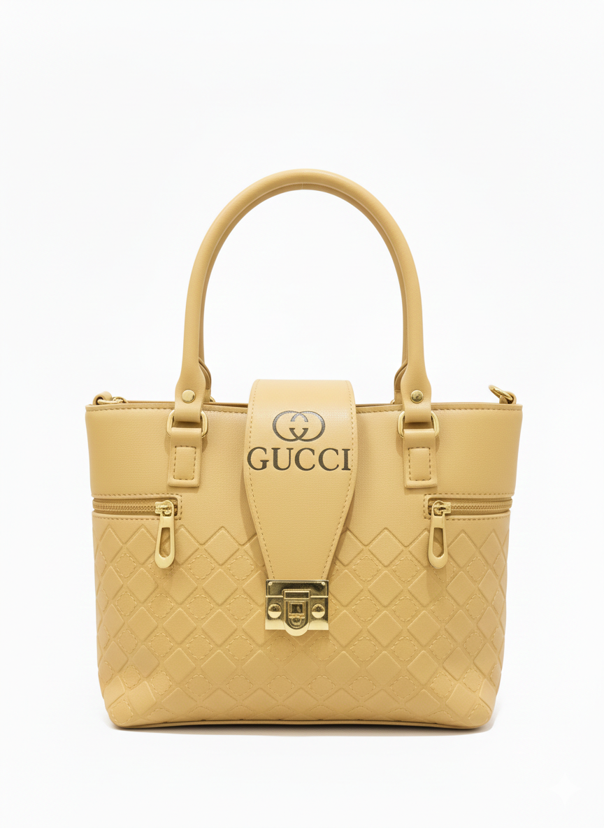 Emboosed Gucci Bag (Mustard)