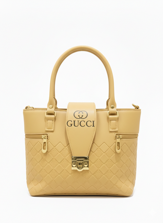 Emboosed Gucci Bag (Mustard)