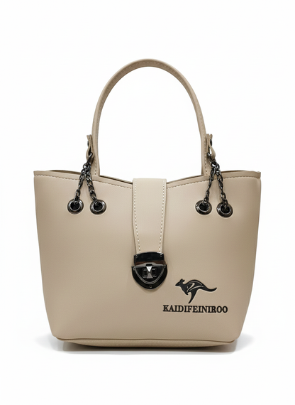 Chic Chain Handle Bag (beige)