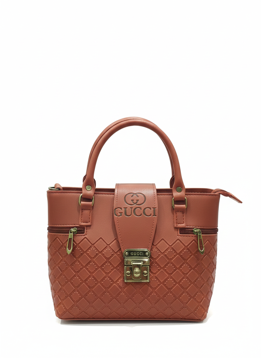 Emboosed Gucci Bag (Red)