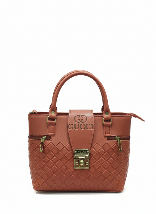 Emboosed Gucci Bag (Red)