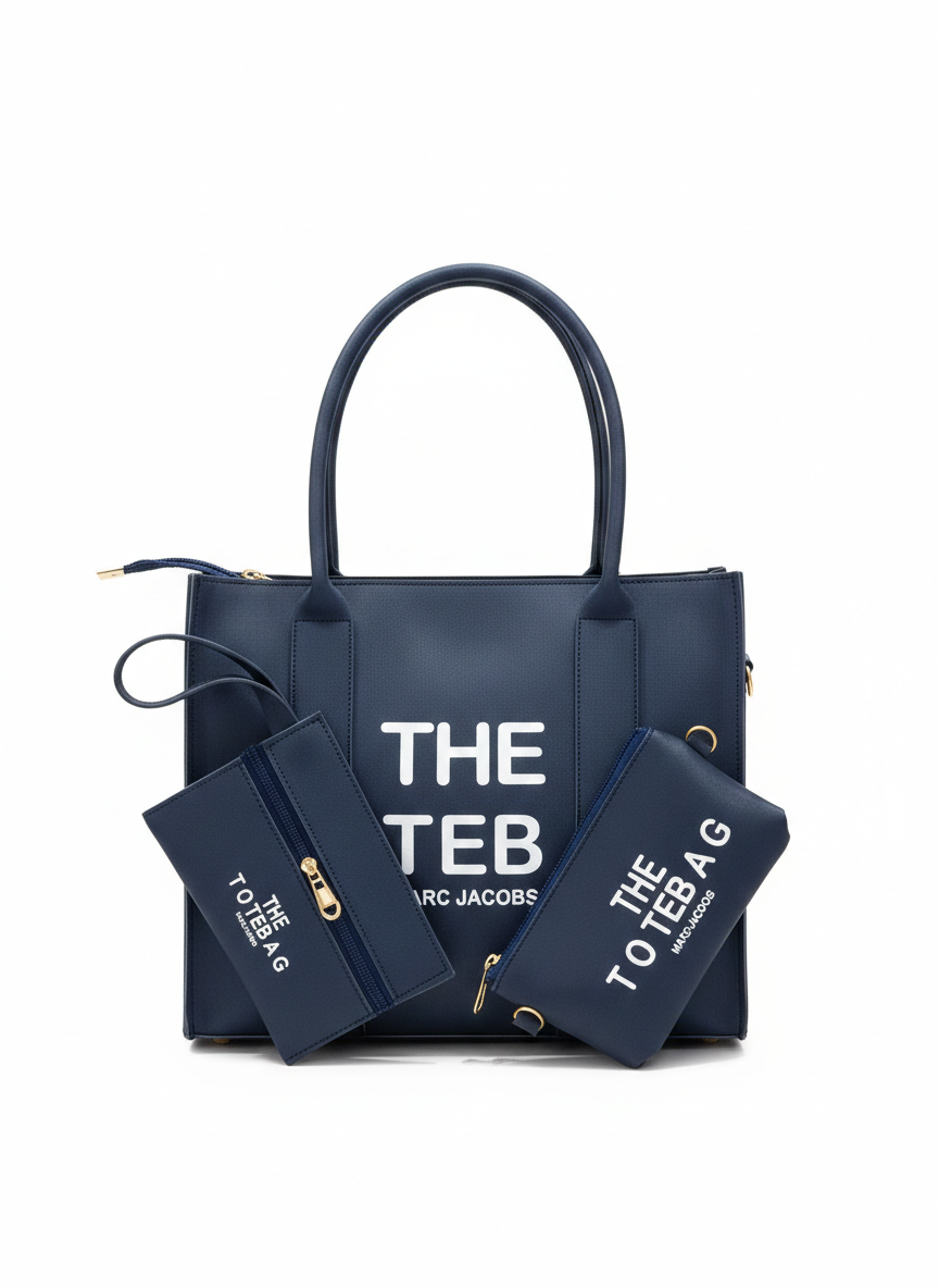 Urban Tote with Mini Wallets Blue