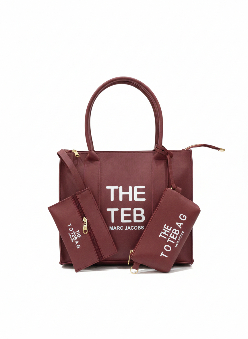 Urban Tote with Mini Wallets Red