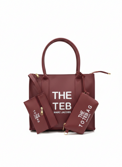 Urban Tote with Mini Wallets Red