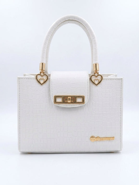 Belle Amour White Handbag