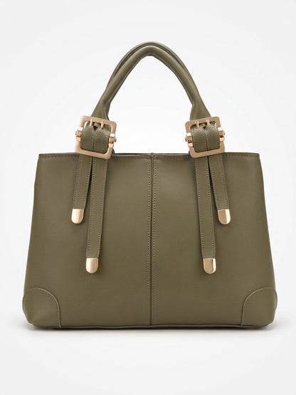 Green  Verdure Buckle Tote