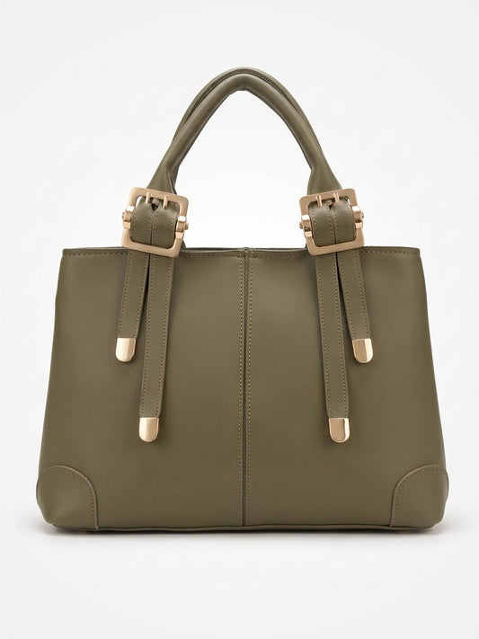 Green  Verdure Buckle Tote