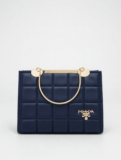 Elite Square Texture Bag(Blue)