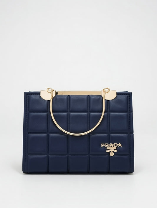 Elite Square Texture Bag(Blue)