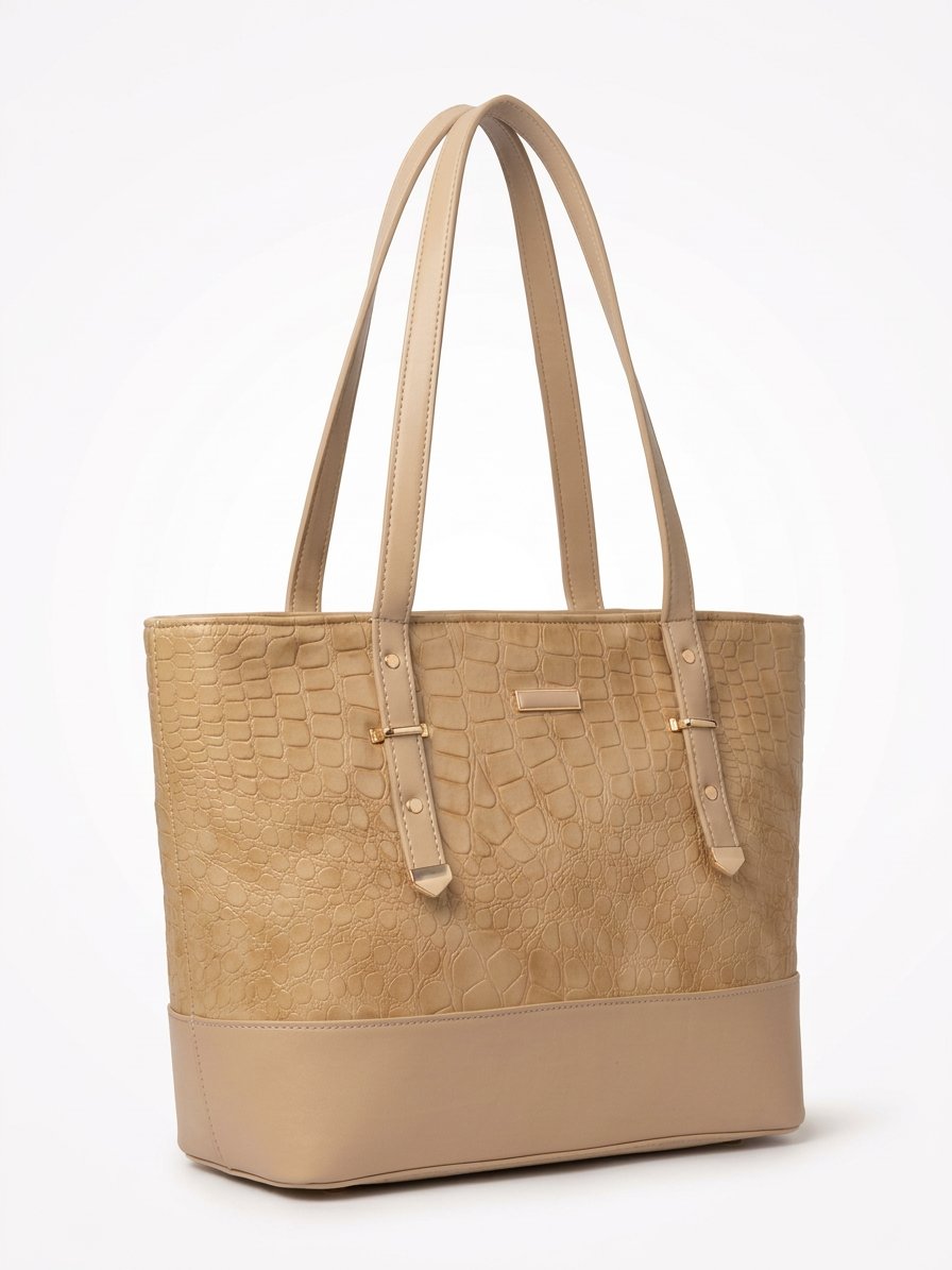 Croc Luxe Shoulder Tote