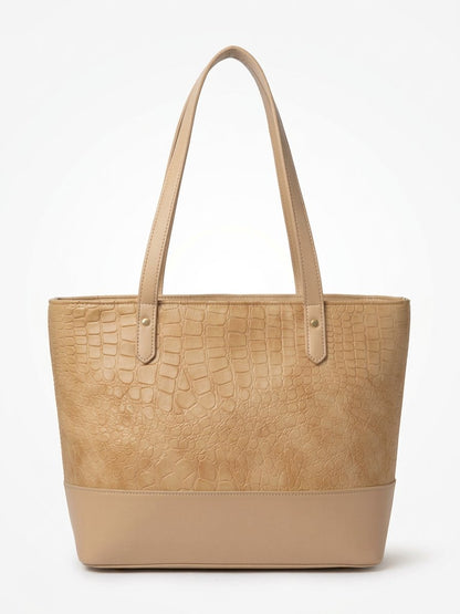 Croc Luxe Shoulder Tote