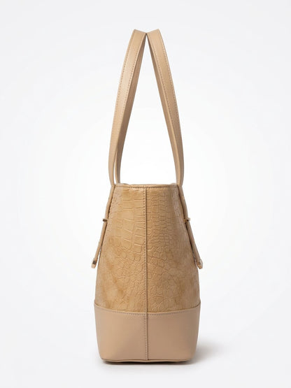 Croc Luxe Shoulder Tote