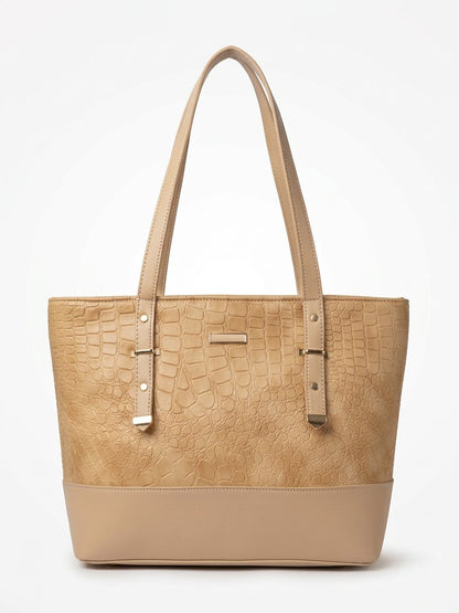 Croc Luxe Shoulder Tote