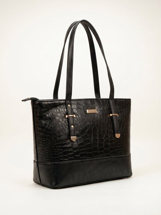 Croc Luxe Shoulder Tote
