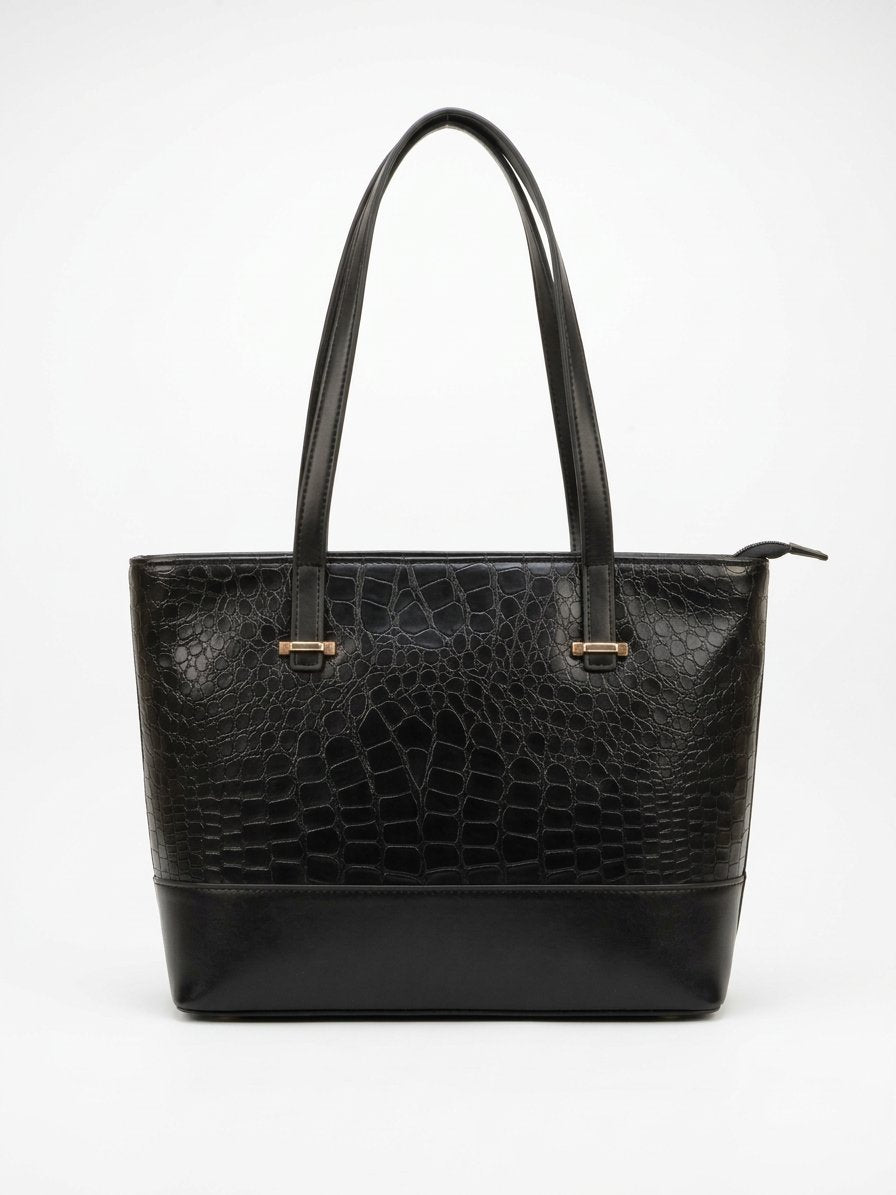 Croc Luxe Shoulder Tote