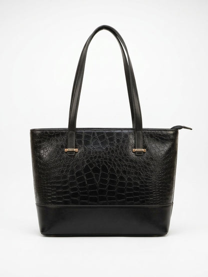 Croc Luxe Shoulder Tote