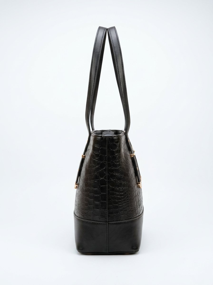 Croc Luxe Shoulder Tote