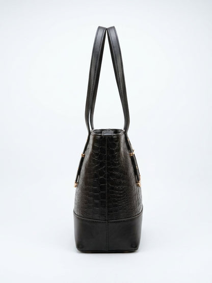 Croc Luxe Shoulder Tote