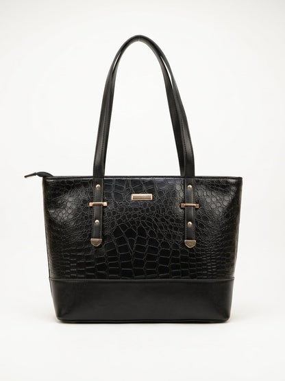 Croc Luxe Shoulder Tote