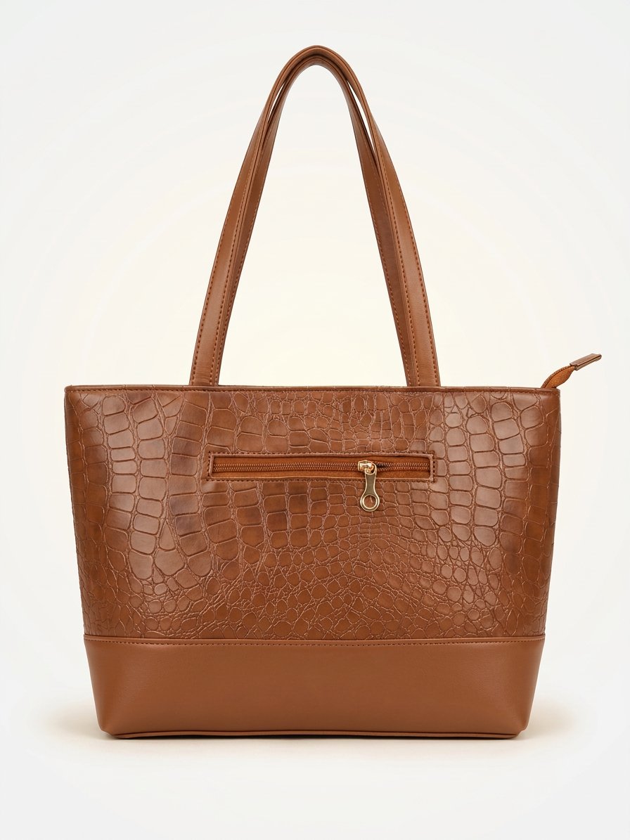 Croc Luxe Shoulder Tote