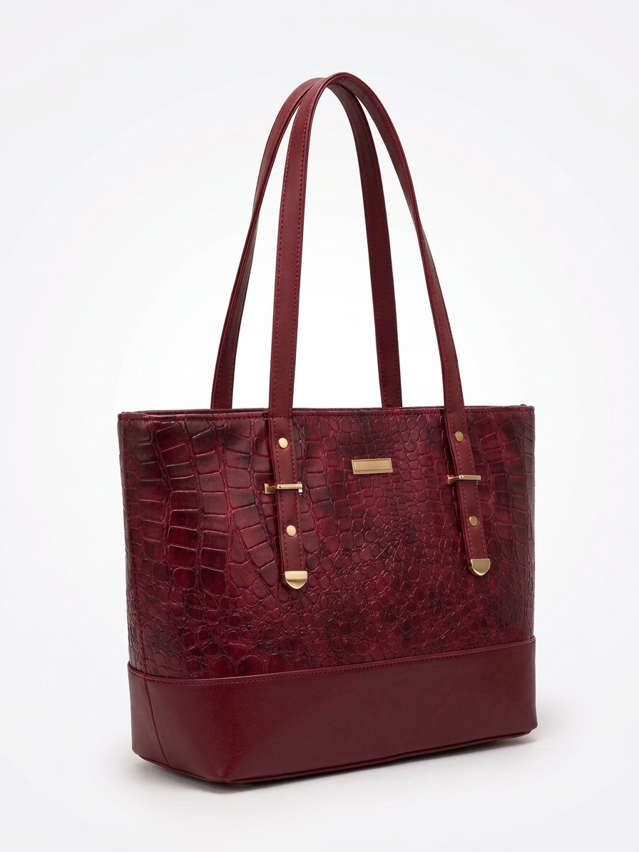 Croc Luxe Shoulder Tote
