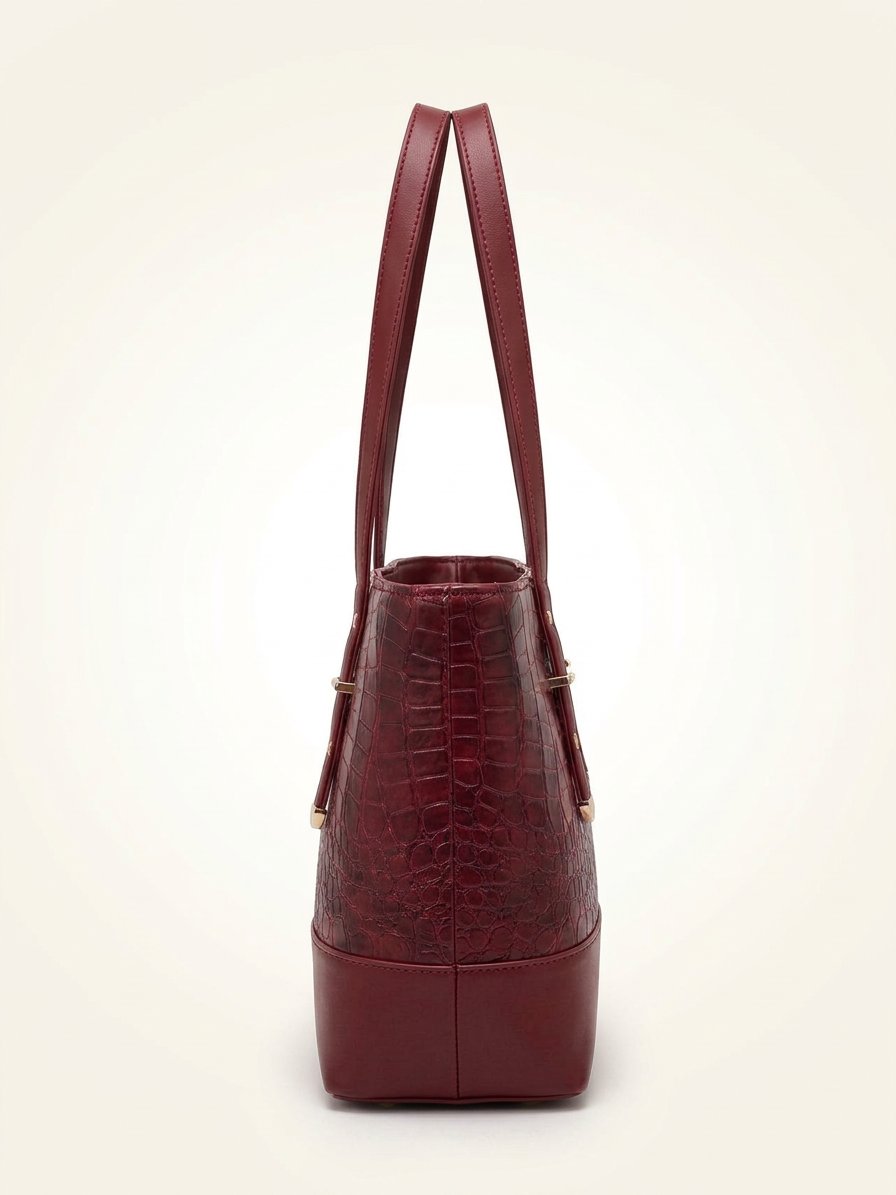 Croc Luxe Shoulder Tote