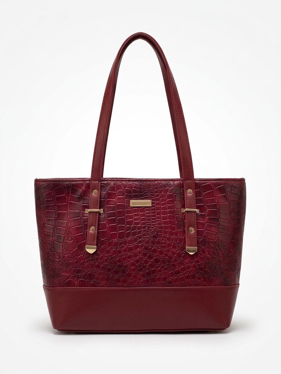 Croc Luxe Shoulder Tote