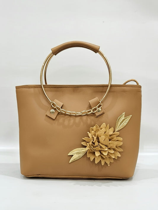 Floral Grace Bag Mustard