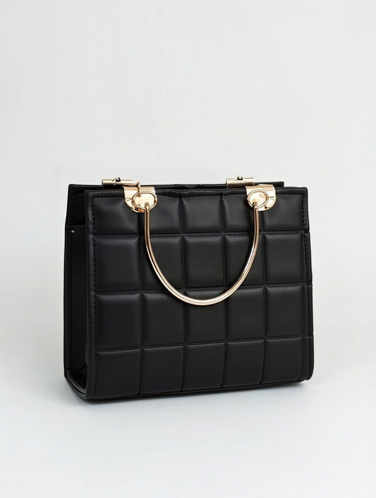 Elite Square Texture Bag(Black)