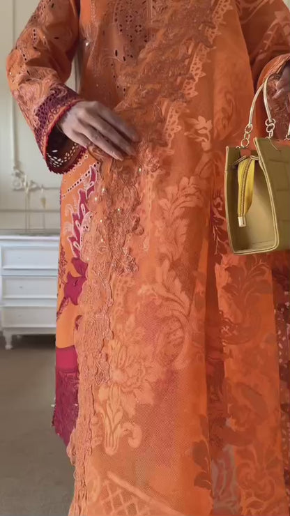 Elite Square Texture Bag(Mustard)