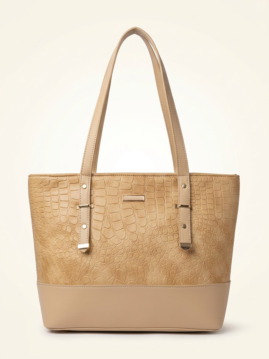 Croc Luxe Shoulder Tote