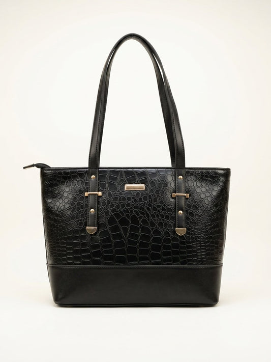 Croc Luxe Shoulder Tote