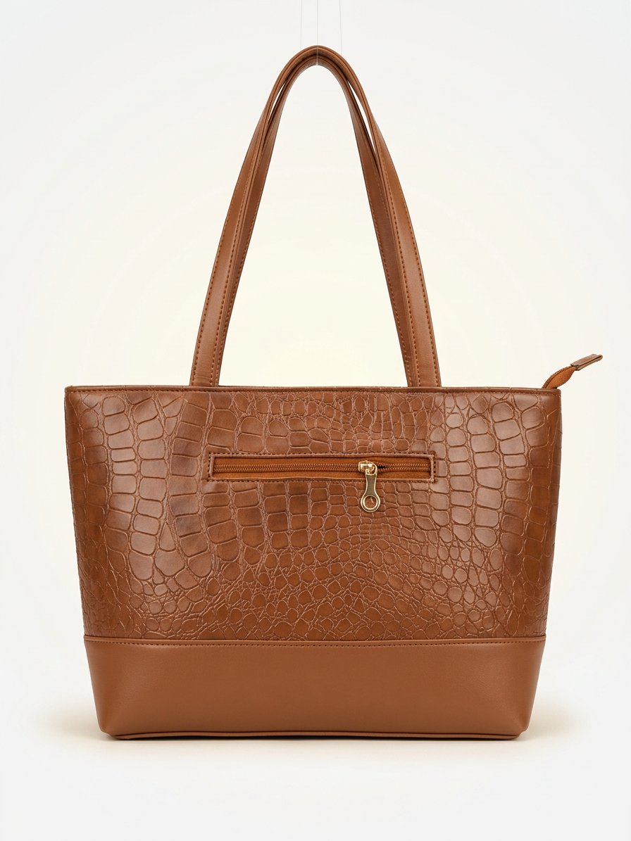 Croc Luxe Shoulder Tote