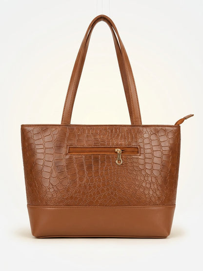 Croc Luxe Shoulder Tote