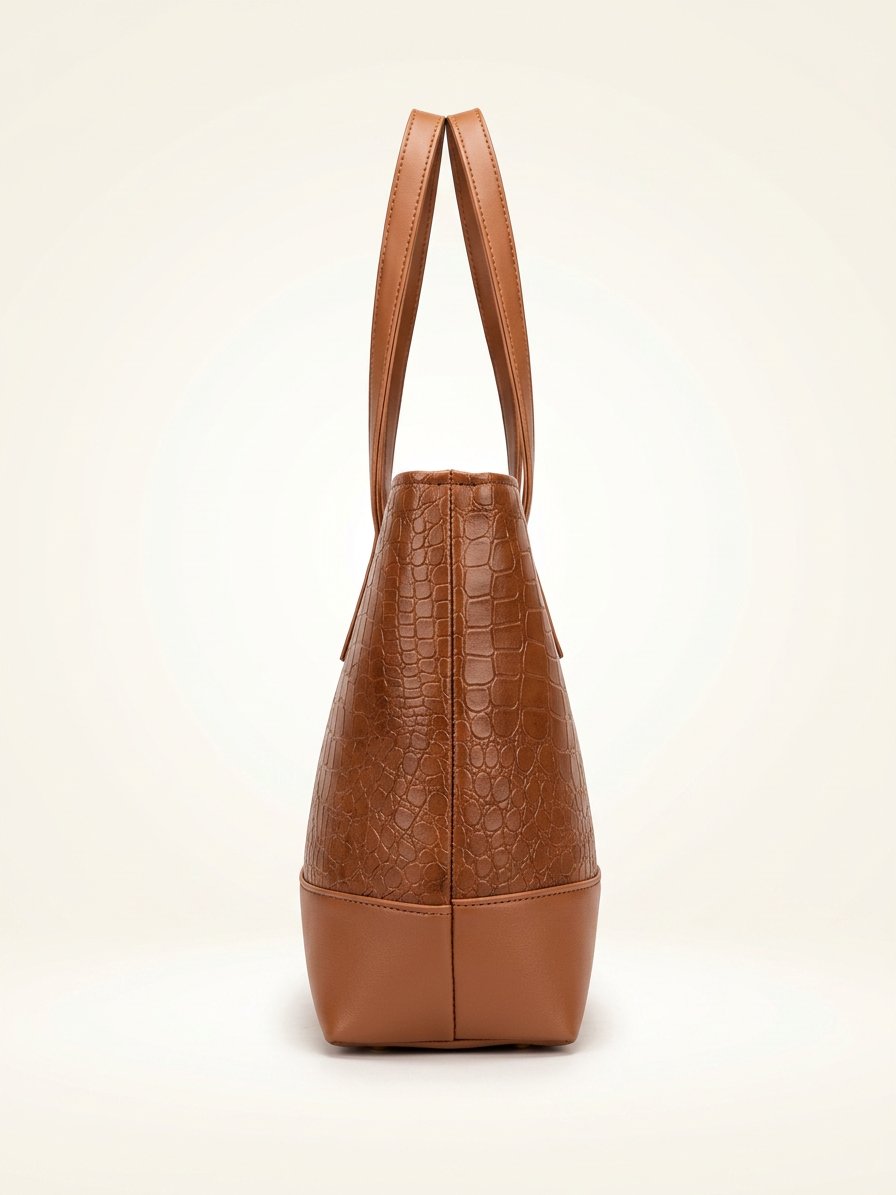 Croc Luxe Shoulder Tote