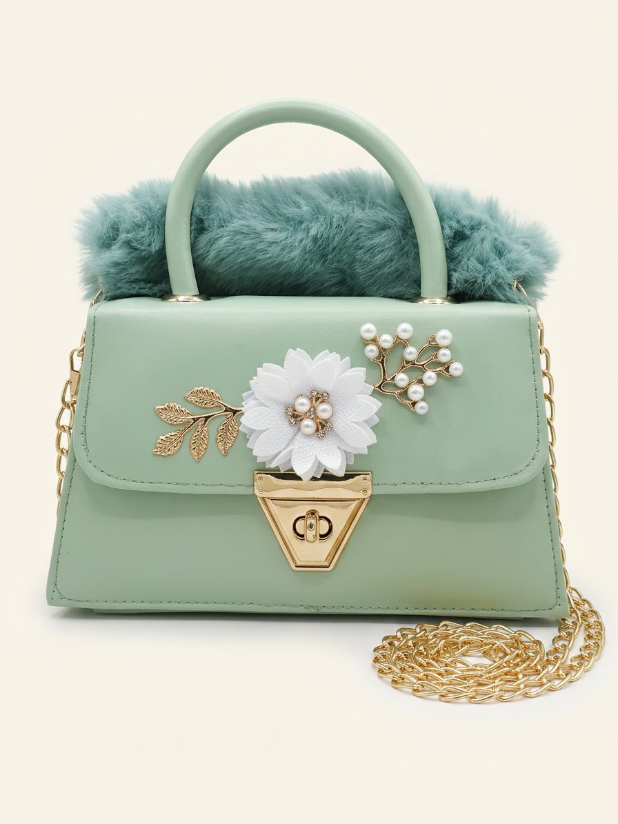 Sky Atelier Fur Flap Bag