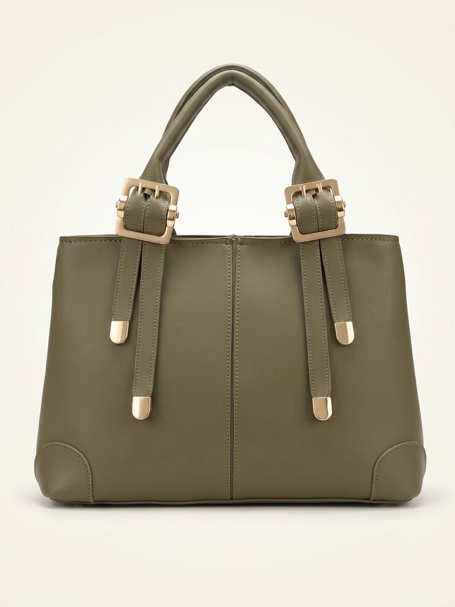 Green  Verdure Buckle Tote